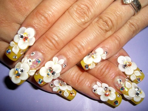 3D nail art is the process of creating three-dimensional artwork on the